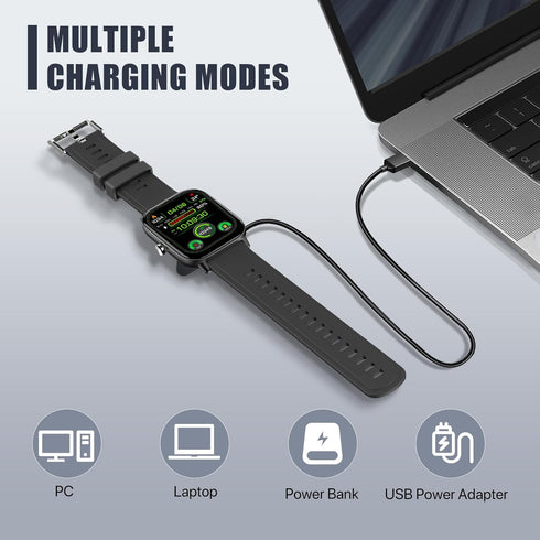 2-Pack Smart Watch Charger Magnetic Compatible with WalkerFit Smart Watch M6 Ultra, Magnetic USB Charging Cable for Other Smartwatchs with 4mm/0.1...