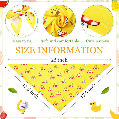 Weewooday 15 Pcs Summer Pet Bandanas Bulk Cute Dog Triangle Bib Scarf Summer Hawaii Style Flamingo Fruit Leaf Pattern Dog Bandana Pet Kerchief Set...