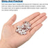 uxcell 200Pcs 10mm Rondelle Spacer Beads, Silver Plated Rhinestone Spacer Beads, Round Spacer Loose Beads for DIY Bracelet Necklace Jewelry Making...