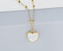 Gold Plated Opal Pendant, Heart Opal Necklace for Women with Gift Box | Adjustable Chain, Minimalist, Tiny Dainty Heart Choker Necklaces, Gold Pla...