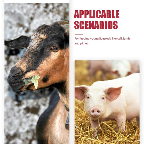 DOITOOL Goat and Bottles Set, 5PCS Small Animal Milk Drink and 400 ml Lamb Feeding Bottle Kit for Feeding Sheep Goat Lamb Puppy...