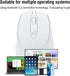 Bluetooth Mouse,Rechargeable Wireless Mouse for Laptop/iPad/MacBook Pro/Air, Silent Mouse Portable Slim for Surface Pro/PC/Lenovo/Samsung Tablet (...