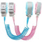 Anti Lost Wrist Link (8.2ft), Socub Toddler Leash Wrist for Kids Child Safety with Key Lock, 2 Pack, Pink and Blue...