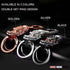Dragon Loong Keychain Cool Car Fans Heavy Duty Zinc Alloy Metal Key Chain for Men and Women with Gift Box...
