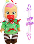 Cry Babies Tiny Cuddles Christmas Noelle - 9" Baby Dolls, Cries Real Tears, Red and Green Christmas Tree Themed Pajamas...