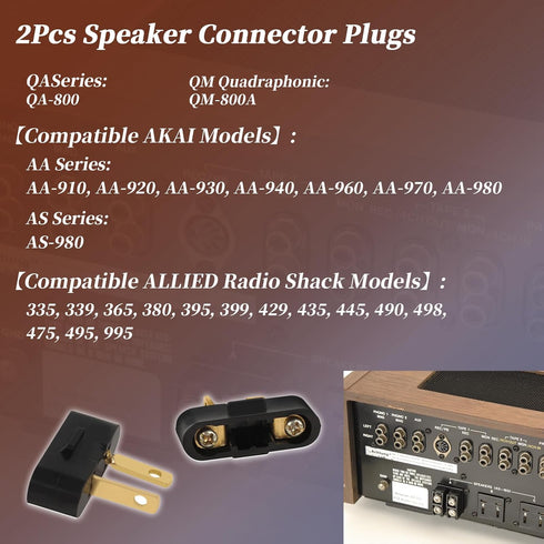 for Pioneer Speaker Plug Connectors SX-525 SX-626 SX-727 SX-828 SX-990 SX-1000 (2)...
