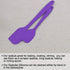 uxcell Silicone Spatula Set 2 Pcs Heat Resistant Kitchen Rubber Turner Non Stick Spatula for Cooking Baking and Mixing Purple...