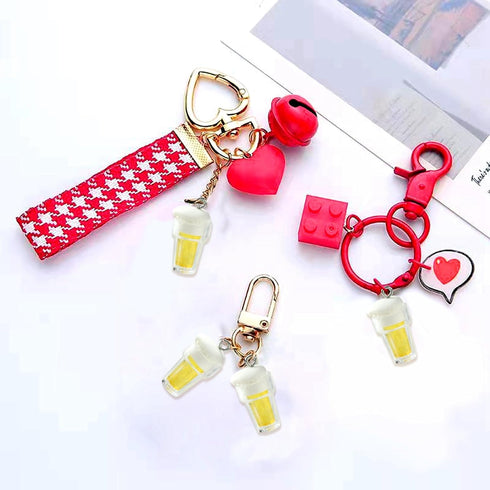 UR URLIFEHALL 20Pcs Resin Beer Drink Charms with Stainless Steel Loops Imitation Drink Cup Charms Pendants for DIY Supplies Findings...