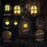 Resin Fairy Door & Window Set with Glow in The Dark Windows, Miniature Sculpture for Trees, Outdoor Decor Accessories...