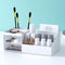 Desk Organizer Cosmetic Display Cases,Make up Organizers and Storage for Eyeshadows, Concealers, Powders, Makeup Brush, Nail Polish White...