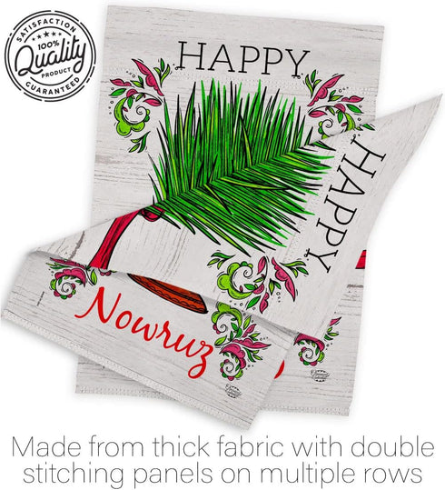 Sabzeh Nowruz Dorm Decor Banner Wall Art Flag Pole Patio Lawn Garden Room Decorations Indoor Outdoor Tapestry Yard Signs Celebration Persian New Y...