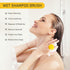 Scalp Massager Hair Growth, Hair Shower Brush for Dandruff Removal,Oil Brush for Hair,Wet and Dry Hair Detangler (White & Yellow)...