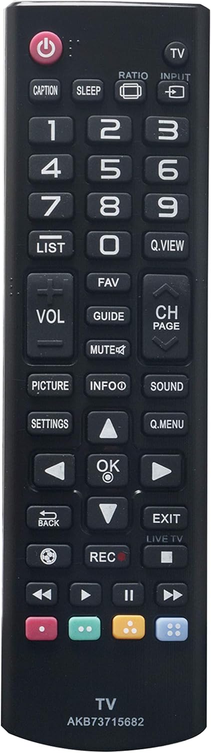 AKB73715682 Sub Remote AKB73715608 Replaced Remote fit for LG TV 55LN5500 32LN520B 32LN530B 42LN5200 32LN5300 39LN5300 42LN5300 42LN5400 47LN5400 ...