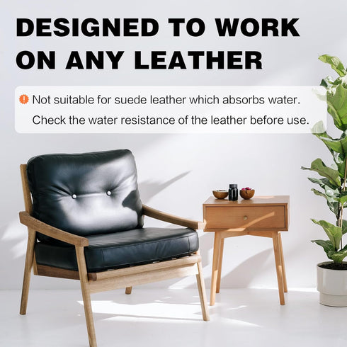 Leather Recoloring Balm - Leather Repair Kit for Furniture, Leather Dye, Recolor, Renew, Repair & Restore Aged, Faded, Cracked, Peeling and Scuffe...