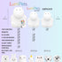 Lumipets Remote Control Silicone Night Light for Kids - Hippo Design with 9 Soft Colors & Sleep Timer - Rechargeable, Battery-Operated Lamp for Be...
