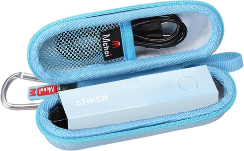 Mchoi Hard Case Suitable for Anker Portable Charger 511 Power Bank 5,000mAh, Waterproof Shockproof Battery Pack Holder, Case Only, Blue...