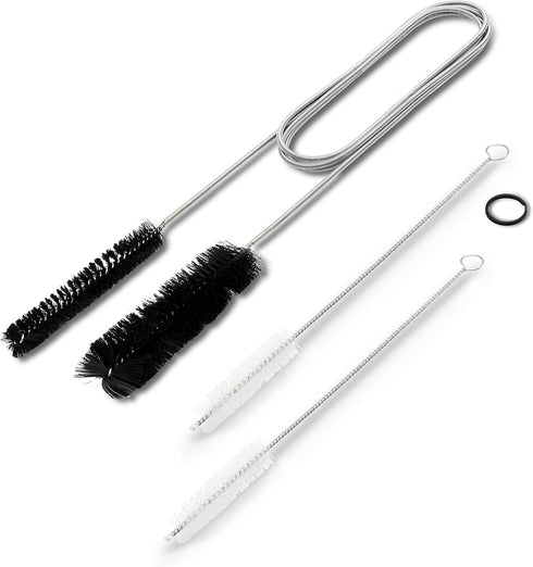 Flexible Drain Cleaner Brush (72" Long) for Clogs, Drains, Bottles, Pipes, Bathtub, Shower, Kitchen and Bathroom Sink, Heavy-Duty Double Ended Nyl...