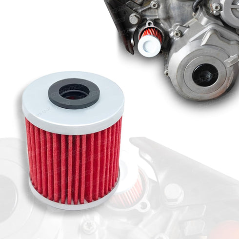 43mm Long Motorcycle Engine Oil Filter for KX250F KX450F 2004-2019, RMZ250 RMZ450 2004-2018...