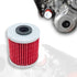 43mm Long Motorcycle Engine Oil Filter for KX250F KX450F 2004-2019, RMZ250 RMZ450 2004-2018...