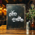 Motorcycle Bike Stencil Template - Reusable 8.5x11 Inches for Painting on Walls, Wood, and Crafts Stencils for DIY Artistry - LIONX...