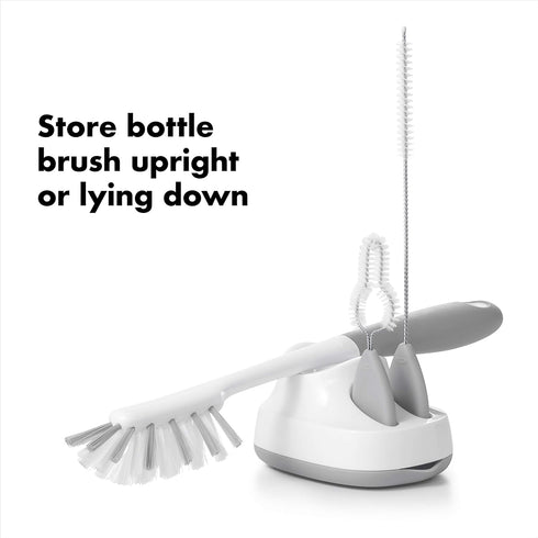OXO Tot Water Bottle and Straw Cup Cleaning Set Brush Set - Gray...