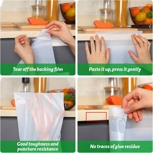 Disposable Car Adhesive Garbage Bags Portable Disposable Trash Bags Leak Proof Vomit Bags White Cartoon Trash Bags for Cars, Kitchens, Bedrooms, K...