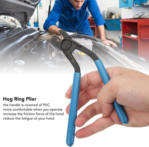 Angled Ring Plier Bent Handle Pliers, Bent Handle Pliers Ergonomic Pliers Angled Removal Install Repair Tool for Vehicles Upholstery, Closing Spri...