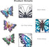 3 Pack Metal Butterfly Wall Art Outdoor Decor, Butterflies Spring Wall Sculpture Hanging Metal Wall Decorations for Garden, Patio, Fence, Yard, Li...