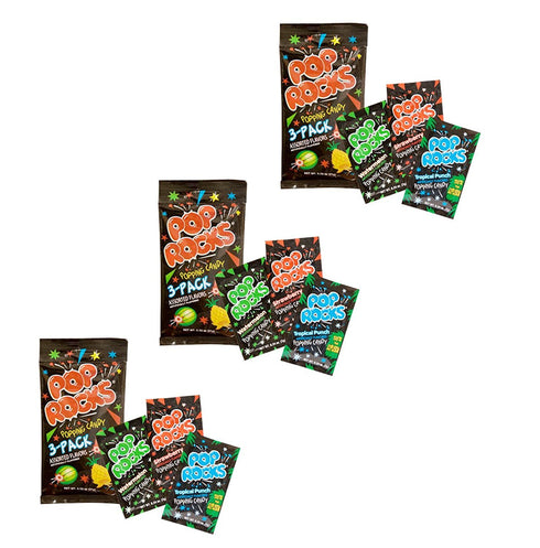 Pop Rocks Popping Candy 3-Pack - Watermelon, Strawberry, Tropical Punch...