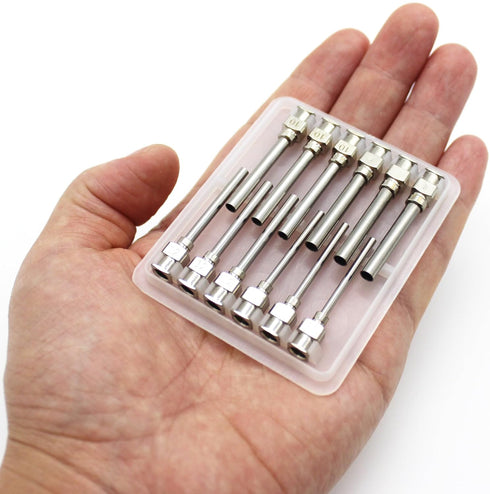 12 Pieces Dispensing Needle 1.5 Inch Stainless Steel Blunt Tip Luer Connector Stainless Steel Blunt Needles (8, 10, 12, 14Gauge)...
