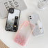 siduater Strap Holder Case for 6.1" iPhone 12 with Wristband Kickstand, Bling Glitter Sparkle Clear Cover Soft TPU Bumper Adjustable Hand Grip Loo...