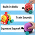 Baby Toys Train Infant Toys 6-12 Months Soft Ball Rattles Musical Push Car Truck Toy Baby Boy Girl Gifts for 7 8 9 10 11 12-18 Month 1 2 Year Old ...