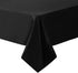 Cupuamon Square Tablecloth 52x52 inch Washable Polyester Fabric Table Cloth for Wedding Party Dining Banquet Decoration?52x52,Black?...
