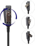 Walkie-Talkie Headset, G Shape Earpiece with PTT and Mic for BaoFeng UV-5R 5RA 5RB 5RC 5RD 5RE 5REPLUS 3R+ Kenwood Retevis Two Way Radio Accessori...