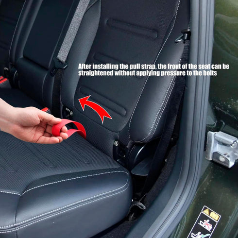 Rear Buttom Seat Pull Strap Compatible for 20-23 Toyota Tacoma,2 Pack Practical Pull Strap with Stainless Steel Screw(Red)...