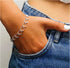 Verona Jewelers Sterling Silver Italian Beaded Circle Link Bracelet and Anklet - Round Link Bracelet with Beads, Silver Charm Bracelet...