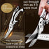 ANDONG Professional Heavy Duty Kitchen Scissors - Spring Loaded Ultra Sharp Stainless Steel Multipurpose Poultry & Cooking Shears for Bones, Meat,...