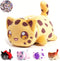 Apushmeu® 61-PCS ? 11-inches Cookie Sandwich Cat Plush + 60-Sticker - Blind Box Meemeows Cat Plush Collection - 100% Polyester Plushie Pillow Embr...