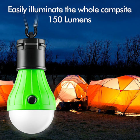 FLY2SKY Tent Lamp 4 Packs Portable LED Tent Lights Clip Hook Hurricane Emergency Lights LED Camping Lights Bulb Camping Lanterns Camping Equipment...