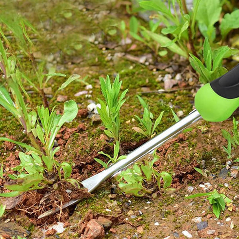 Hand Weeder Tool Stainless Steel Garden Weeding Tool,Hand Weeder Garden Weeding Removal Weed Puller Tool for Garden Lawn Farmland Transplant Garde...