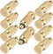 Brass Misting Nozzle, 10 Pack High Pressure Spray Misting Nozzle 10/24 UNC Outdoor Anti-drip Fogging Spray Head Misting System Nozzle for Landscap...