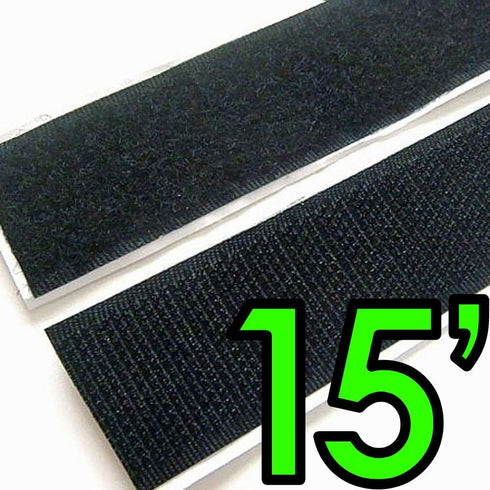 Electriduct 1/2" Self Adhesive Hook & Loop Tape Adhesive Backed Fabric Fastener | Used for Arts/Crafts & Home and Office - 15 Feet...
