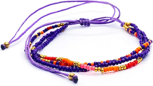 Beaded Bracelet, Friendship Bracelet, Waterproof Strings, can also be worn as an Anklet, Aesthetic Jewelry for Women and Teenagers, Trendy Gifts...
