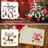 Christmas Stencils for Painting, Drawing Stencils for Christmas Craft Supplies Card Making Kit for Adults, Christmas Holiday Stencils for Spraying...