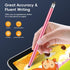 6 Pcs Stylus Pens for Touch Screens, 2 in 1 High Sensitivity Capacitive Stylus Pencils with 12 Extra Replaceable Rubber Tips for iPad iPhone Andro...
