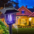 New & Improved Solar Powered Zapper- Enhanced Outdoor Flying Insect Killer- Hang or Stake in the Ground- Cordless Garden Lamp- Portable LED Machin...
