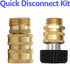 Xiny Tool Pressure Washer Adapter Set, Quick Disconnect Kit With M22 Metric Male Thread Quick Connector, M22 Swivel to 3/8'' Quick Connect, 3/4" t...