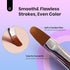 Beetles 3 Pcs Gel Nail Art Brushes Set Gel Polish Design Pen Painting Tools with Liner Brushes Petal Painting Brush and Oval Brush DIY at Home Man...