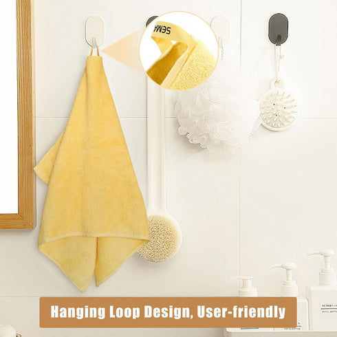 SEMAXE Yellow Hand Towels for Bathroom, 100% Cotton Towels with Hanging Loops, Hotel Spa Quality Absorbent Towels, 27" L x 16" W, 4 Piece Hand Tow...