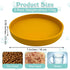 Silicone Cat Food Bowl Set of 2 Shallow Cat Food Dish 7in Wide Cat Plates Relief Whisker Fatigue Pet Feeding Bowls for Kittens Puppy Dog Non Slip ...